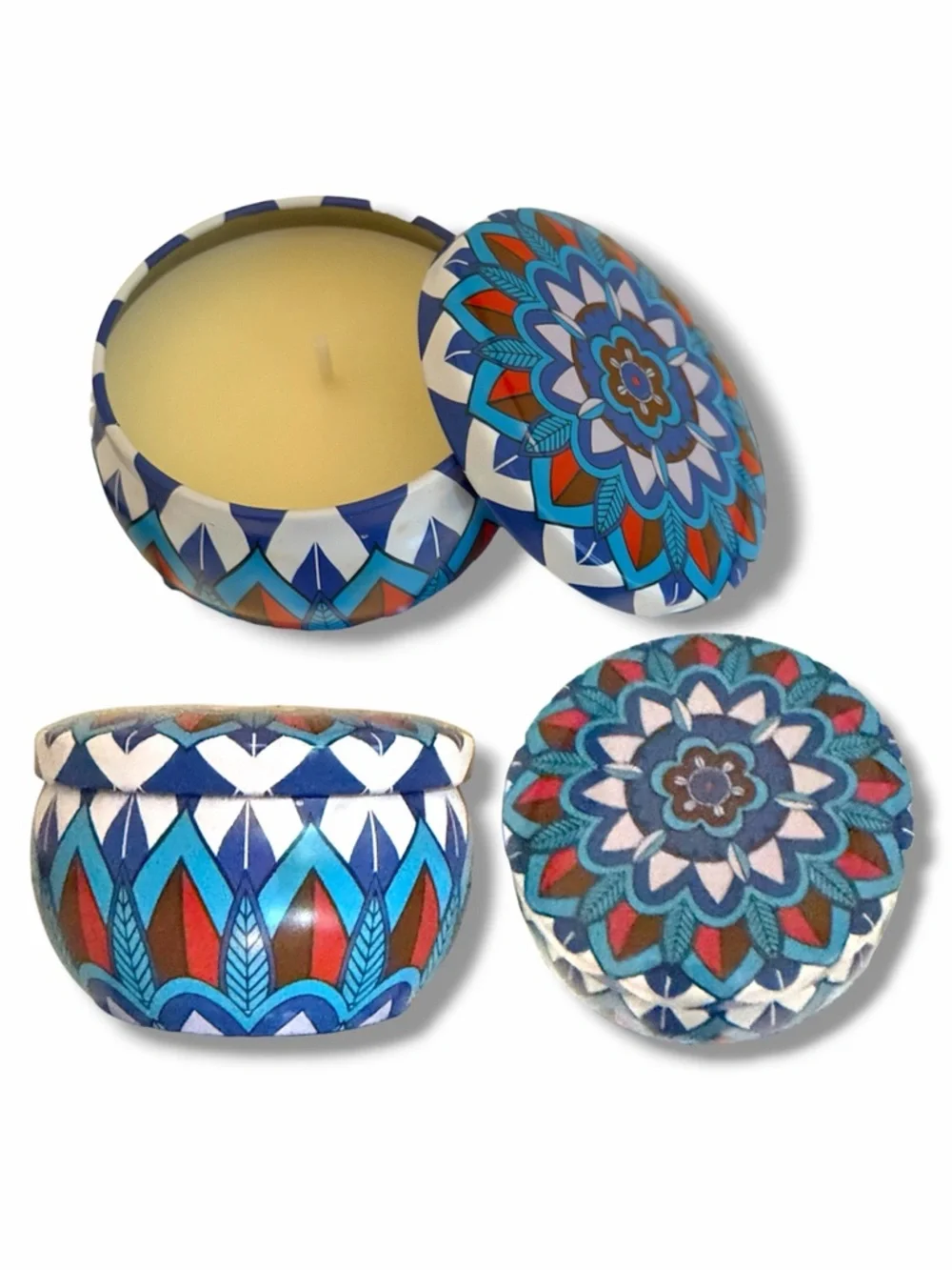 Choice of TWO 2.5 oz 100% Soy Wax scented candles & Keepsake Tin
